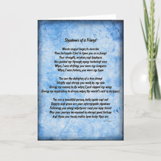 Sombras de um Cartão Amigo (azul)