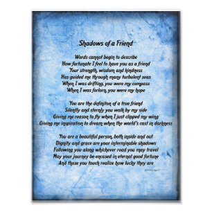 Sombras de um impressão da foto do amigo