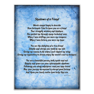 Sombras de um Impressão de Foto Amigo