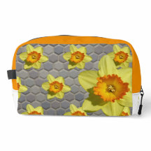 Sombras do padrão azul Daffodils Toiletry Bag