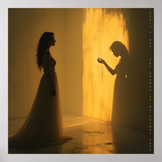 Sombras - Impressão de Arte Digital AI Fantasy (Frente)