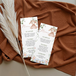Some Bunny Baby Shower 4x9 Menu Card