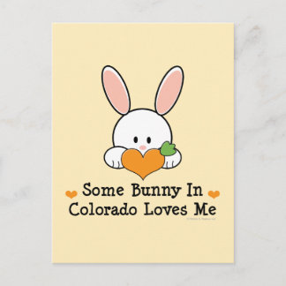 Some Bunny In Colorado Me Ama Cartão Postal