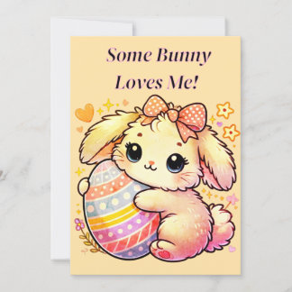 Some Bunny Loves Me - Cartão Postal para Download 