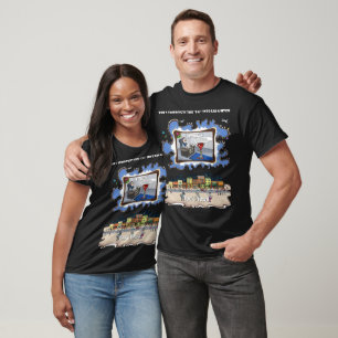 Somente em uma Enrascada Camiseta Preta de Humor