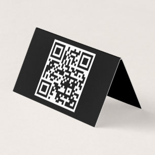 Somente o código QR com placa dobrada horizontal