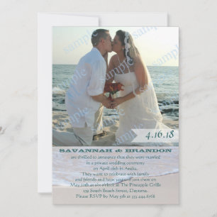 Somente Recepção de Anúncio de Casamento de Foto e