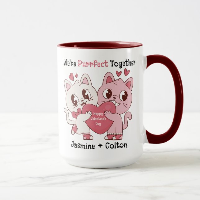 Somos Perfeitos Juntos Caneca Fofa do Dia dos Namo (Direita)