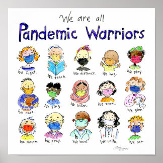 Somos Todos Poster de Guerreiros Pandêmicos