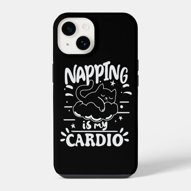 Soneca É Meu Cardio Design Simples e Divertido de  (Verso)