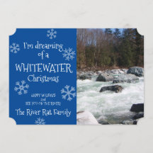 Sonhando Com Um Cartão de Natal de Águas Bravas