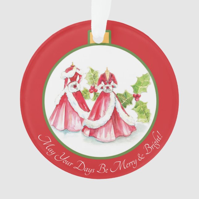 Sonhando com um Enfeites de natal branco (Frente)