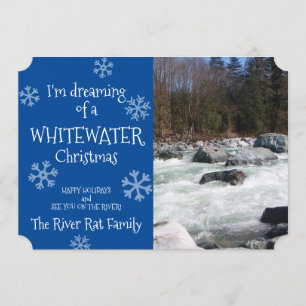 Sonhando Com Um Natal De Águas Brancas Cartão De F