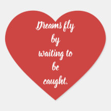 Sonhe citando autocolante