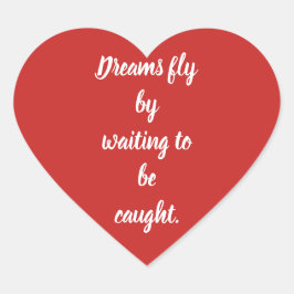 Sonhe citando autocolante