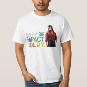 Sonhe grande impacto em T-Shirt cotidiano