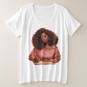 Sonhe. Inspire. Cresça. Camiseta Gráfica Feminina