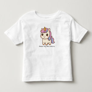 Sonhe Muito Pequeno Unicórnio – Camiseta de Menina