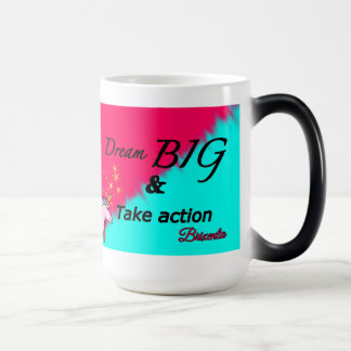 Sonhe uma grande caneca de mudança de cor de unicó