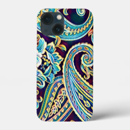 Sonho Azul e Amarelo Vintage Paisley