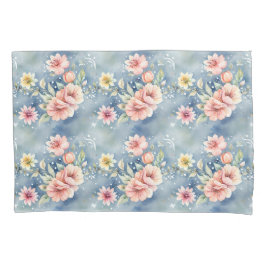 Sonho Contemporâneo Rosa e Azul Floral