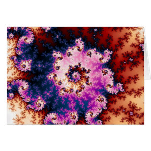 Sonho cor-de-rosa - cartão do Fractal