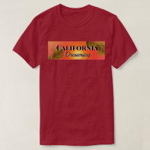 Sonho da Califórnia | Vermelho | T-Shirt Unisex