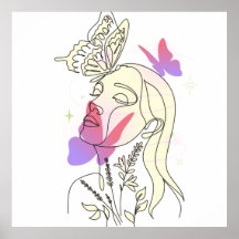 Sonho de borboleta - Poster de Muro Artístico