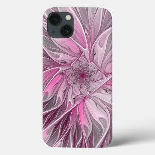 Sonho De Flor Rosa Fractal, Padrão De Fantasia Fl