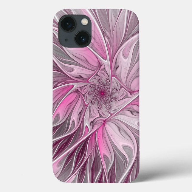 Sonho De Flor Rosa Fractal, Padrão De Fantasia Flo (Verso)