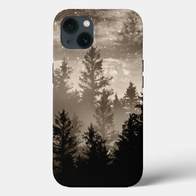 Sonho de Galáxia da Floresta #3 #wall #decor #art (Verso)