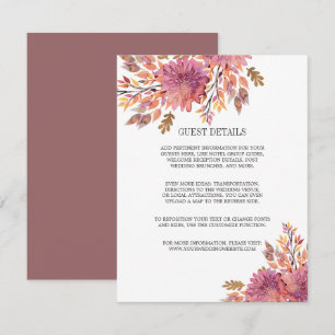 Sonho de outono PORMENORES DO CONVITE DE Casament