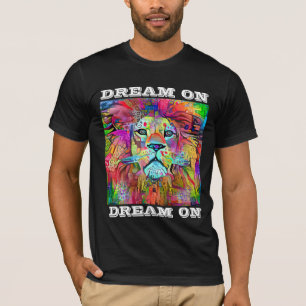 SONHO DE VINTAGEM DE ARTE LÍON EM CAMISETAS DE CAM