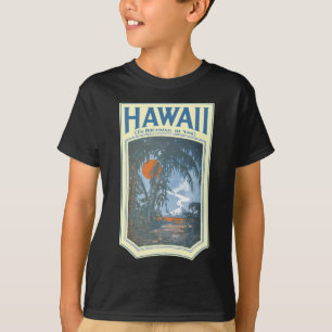 Sonho do t-shirt curto escuro da luva do miúdo de