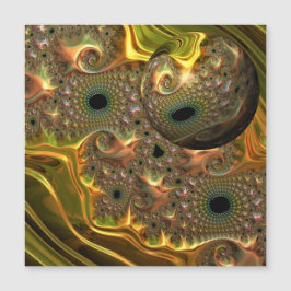 Sonho Fractal Ouro Líquido Cartão Magnético