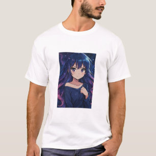 Sonho Galáctico de Anime - Design de Camisa de T C