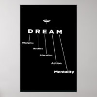 SONHO, presente para empreendedores, Poster motiva