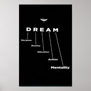 SONHO, presente para empreendedores, Poster motiva