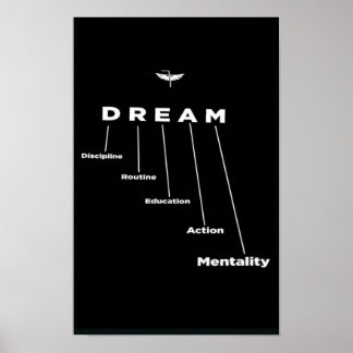 SONHO, presente para empreendedores, Poster motiva