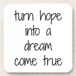 Sonho vem a verdadeira Porta copos plástica Duro