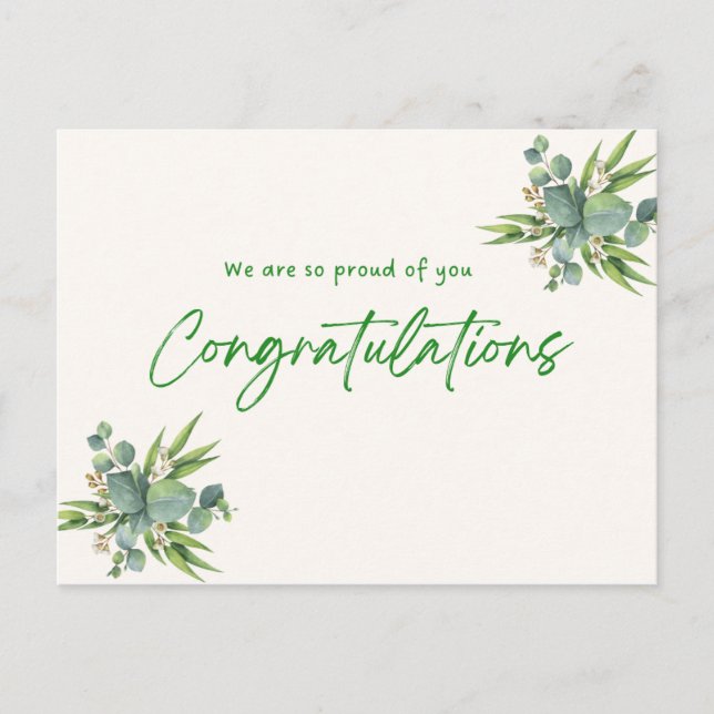 Sonhos Atingidos: Cartão de Graduação (Frente)