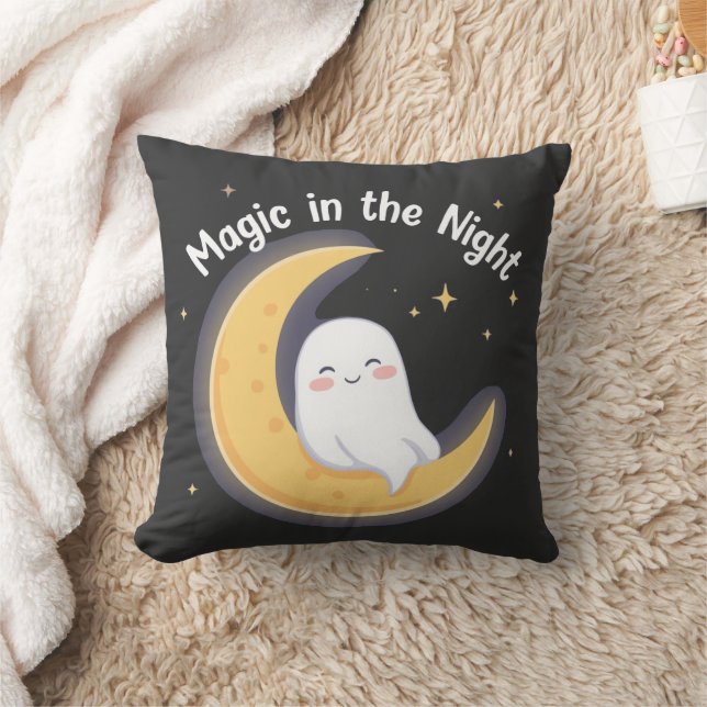 Sonhos Celestiais - Almofada Boho Lua e Estrelas (Cobertor)