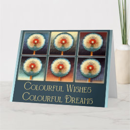 Sonhos Coloridos - Cartão de Aniversário