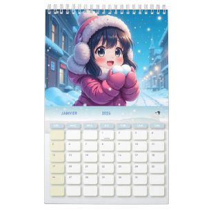Sonhos de anime 2026 - Calendário