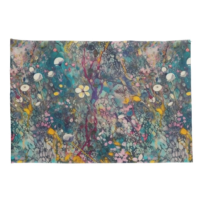 Sonhos de Flores Silvestres Etéreas Arte Abstrato  (Parte Traseira - Direita)