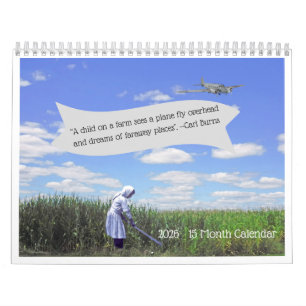 "Sonhos de Lugares Distantes" Calendário de 15 Mes