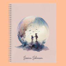 Sonhos Encantados Padrão Espiral Rosa