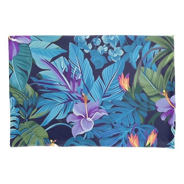 "Sonhos Florais" - design floral tropical (Frente-Esquerda)