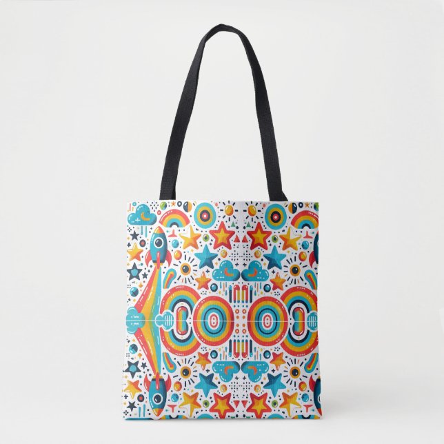 "Sonhos Galácticos" Tote Bag Padrão (Frente)