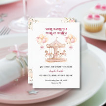 Sonhos Roxos - Convite Para Bebês Minimalista